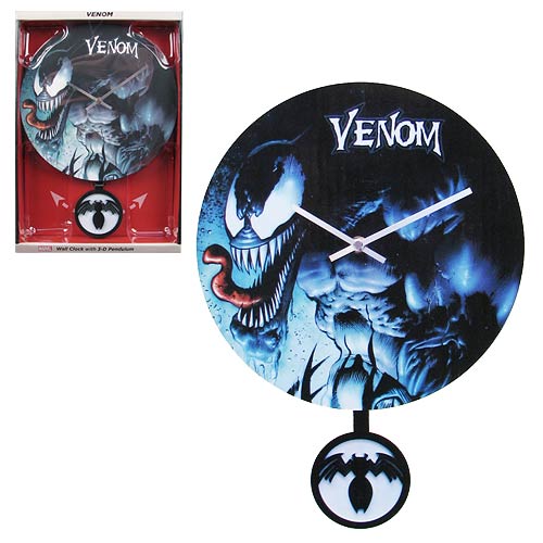 Spider-Man Venom 3-D Pendulum Wall Clock